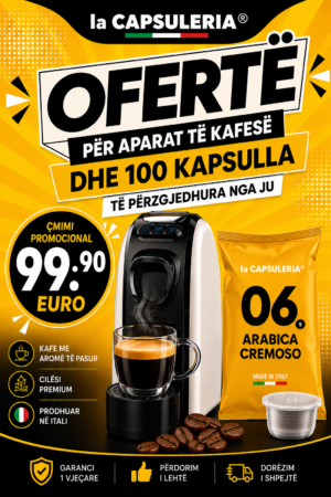 Ofertë Speciale - Aparat LaCapsuleria System S + 100 kapsula